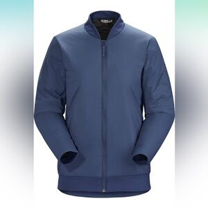 Arc’teryx merino wool blend Semira bomber jacket size Large - Blue‎